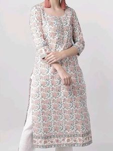 Amayra Cotton Printed Straight Kurta
