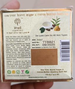 KHADI ESSENTIALS Tea Tree &amp; Burnt Sugar Soap