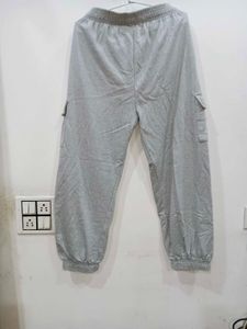 Grey Cargo Joggers