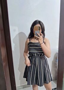ZARA  Striped Sleeveless Mini Dress