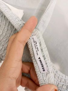 Smocked Halter Neck Crop Top