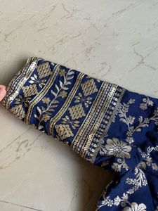 Blue lehenga with blouse