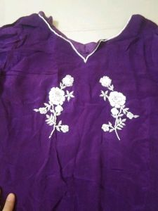 Embroidered Purple dress