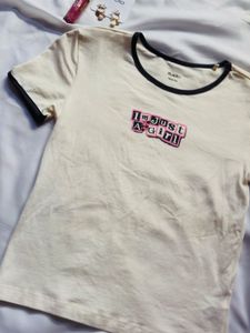 Cream 'I'm Just A Girl' T-Shirt