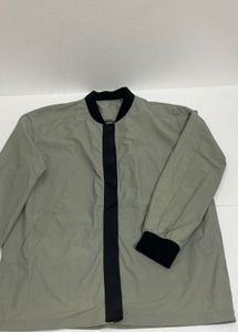 Embroidered Olive Green Jacket oversized