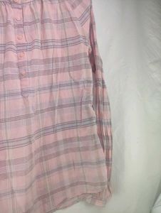Pink Plaid Button-Up Top LR-2
