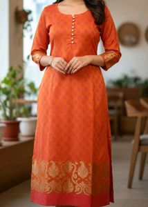 Orange & Pink Kurti