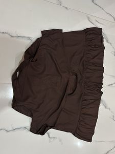Chic Brown Shirt Dress