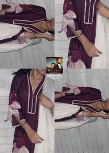 Embroidered Kurta with Pants Set