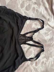 Black Lace Back bralette