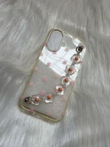 Cute Flower iPhone16 Case with Charm