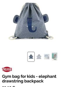 Cute Elephant Drawstring Bag