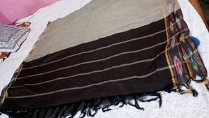 new silk saree with kurti set