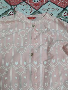 W Printed Open Up Kurta R Shrug
