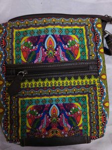 Boho Peacock Print Crossbody Bag