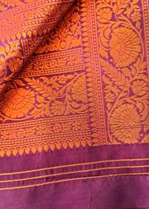 🤩Purple Brocade Silk Saree