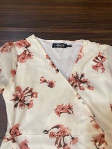 Floral Wrap Midi Dress