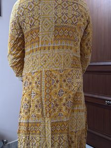Stylish Yellow Printed Kurta