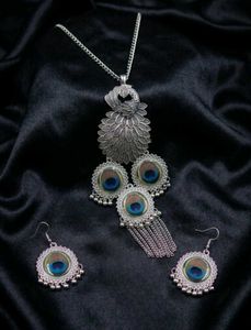 Peacock Inspired Jewellery Set