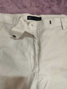 Classic White Straight Leg Pants