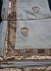 Elegant Exquisite Embroidered Saree with blouse