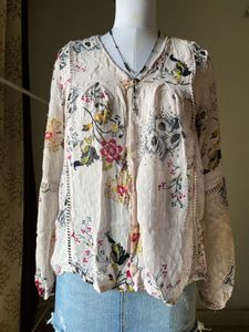 Bohemian Floral Print shirt