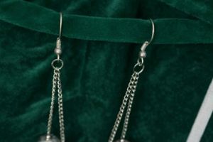 Elegant Silver Tone Jhumka Earrings