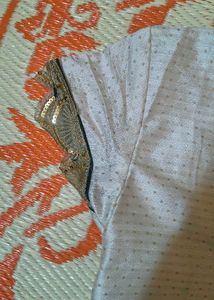 Elegant White Embroidered Kurta
