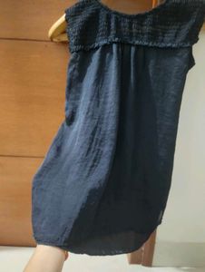 Navy Blue Ruffle Tie-Back Top💙