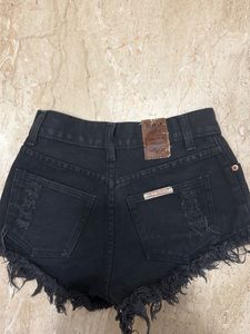 Y2k Black Denim Shorts