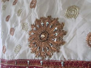 Heavy party wear saree, no blouse