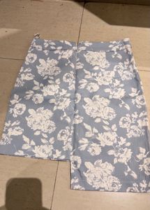 Floral Button-Up Mini Skirt