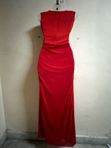 Red Glitter Long Gown♥️