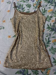 Sparkly Gold Sequin Mini top