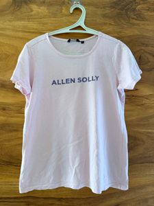 Allen Solly Women's Pink T-Shirt