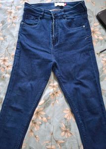 Classic High-Waisted Blue Jeans