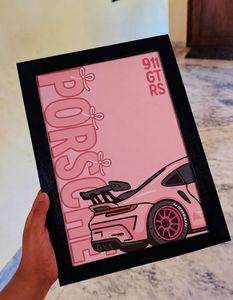 Pink Porsche 911 GT3 RS Framed Print