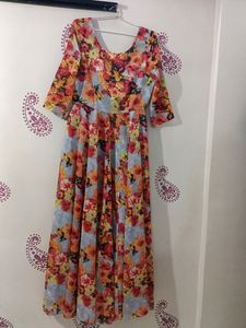 Floral Print Maxi Dress