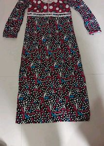 Vibrant Floral Print Maxi Dress