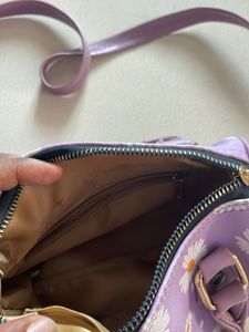 Lavender floral print bag 🌼💜