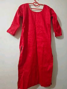 Vibrant Red Kurta
