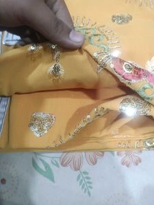 Elegant Embroidered Saree