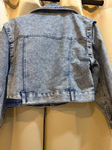 Studded Acid Wash Denim Jacket