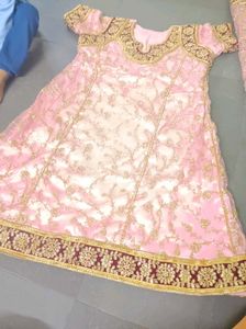 Elegant Pink Embroidered Kada Dupatta