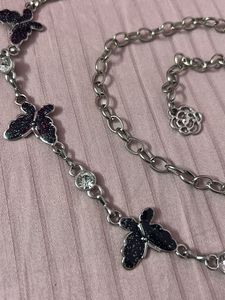 Y2K Butterfly Chain Belt