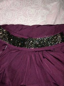 🇹🇭Purple Halter Neck Embellished Top