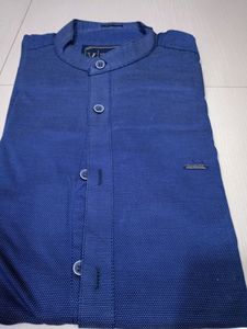 Denim Colour Cotton Shirt