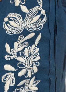 Elegant Embroidered front open Top