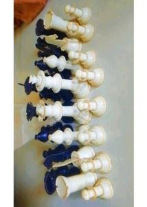 Vintage Chess Pieces Set