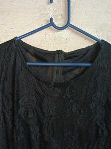 Stylish Lace Top Polka Dot Multicolour